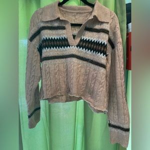 vintage cropped sweater
